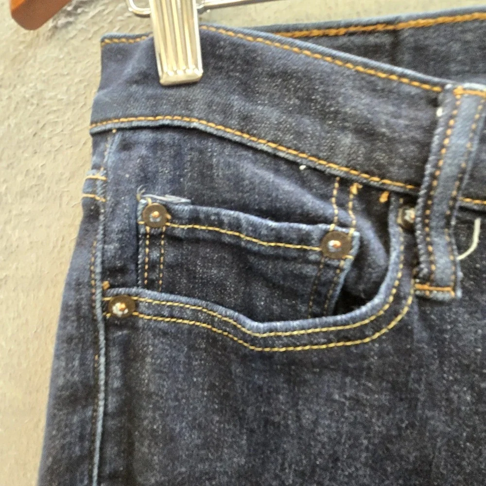Lucky Brand Men Jeans 30X30 Dark Blue Denim 411 Athletic Taper Coolmax 23